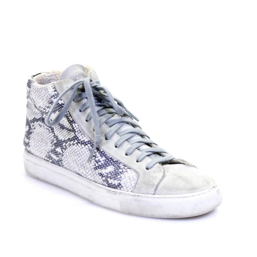Women's Star2.0 Silver Python-Embossed High-Top S… - image 1